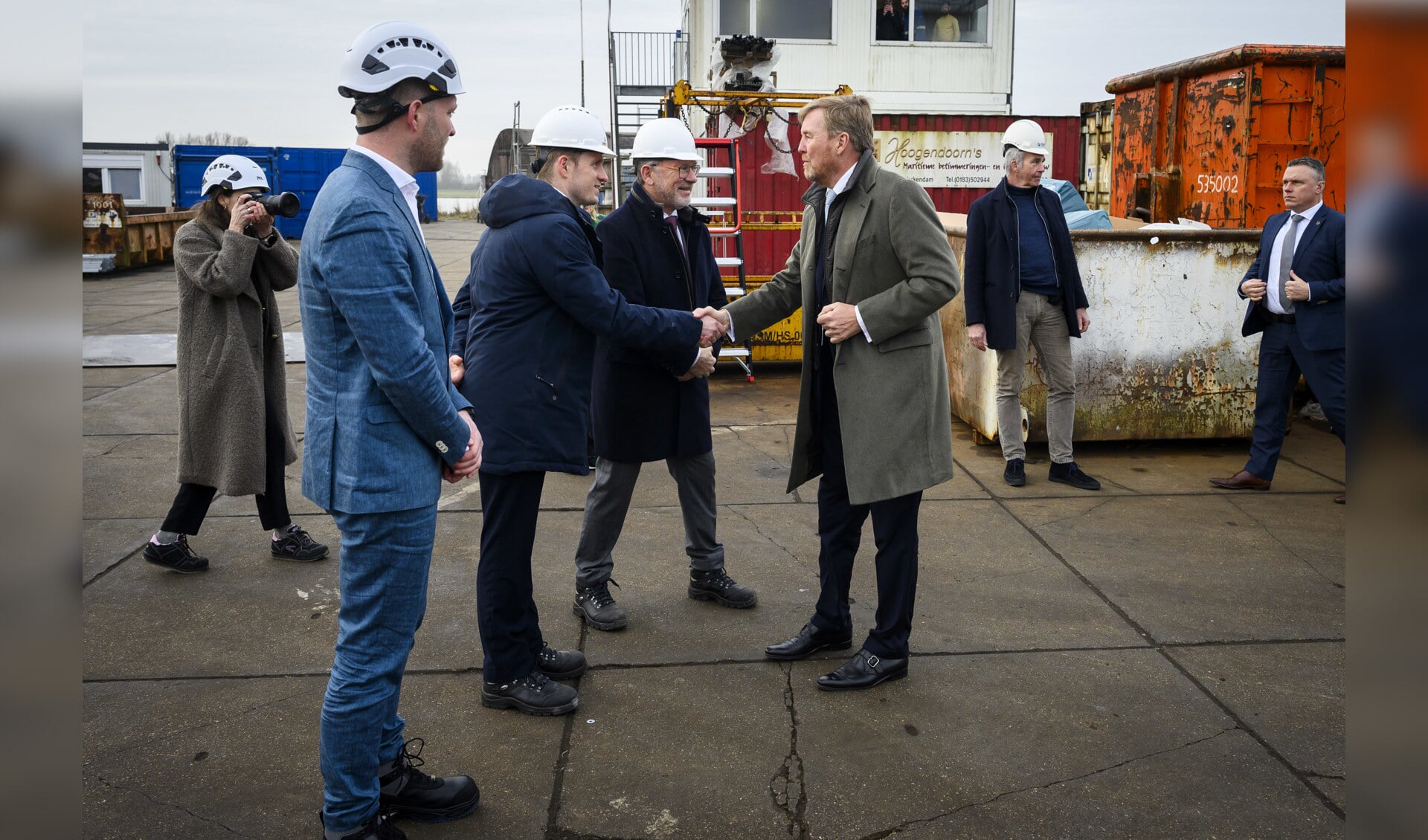 Bezoek Koning Willem Alexander aan Holland Shipyards