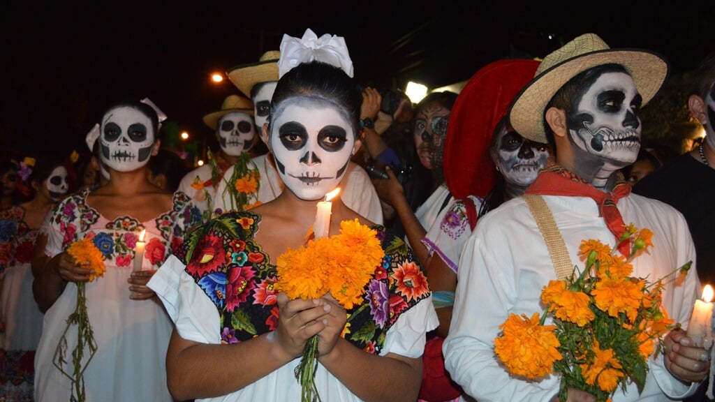 De viering van de Dag van de Doden in Mexico.