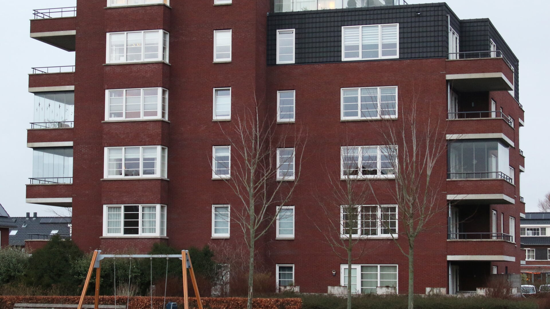 De flat aan Westhove waar zich problemen voordeden met het warmtesysteem.