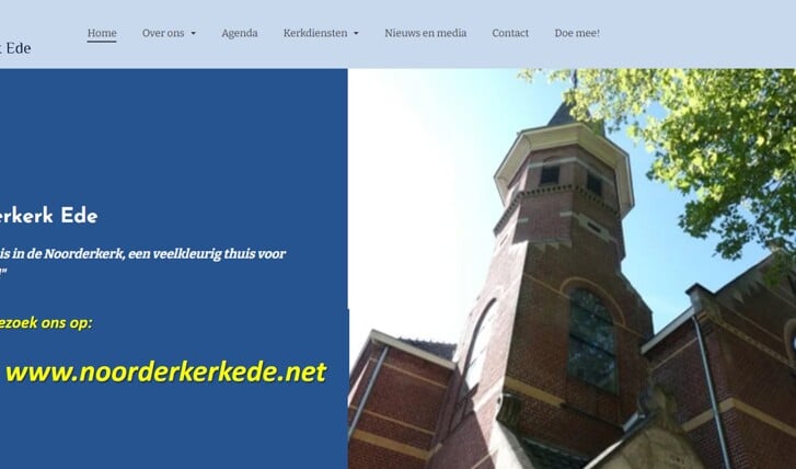 De nieuwe website noorderkerkede.net