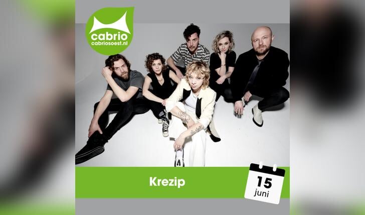 Krezip is een van de bands die dit jaar optreden in Openluchttheater Cabrio.