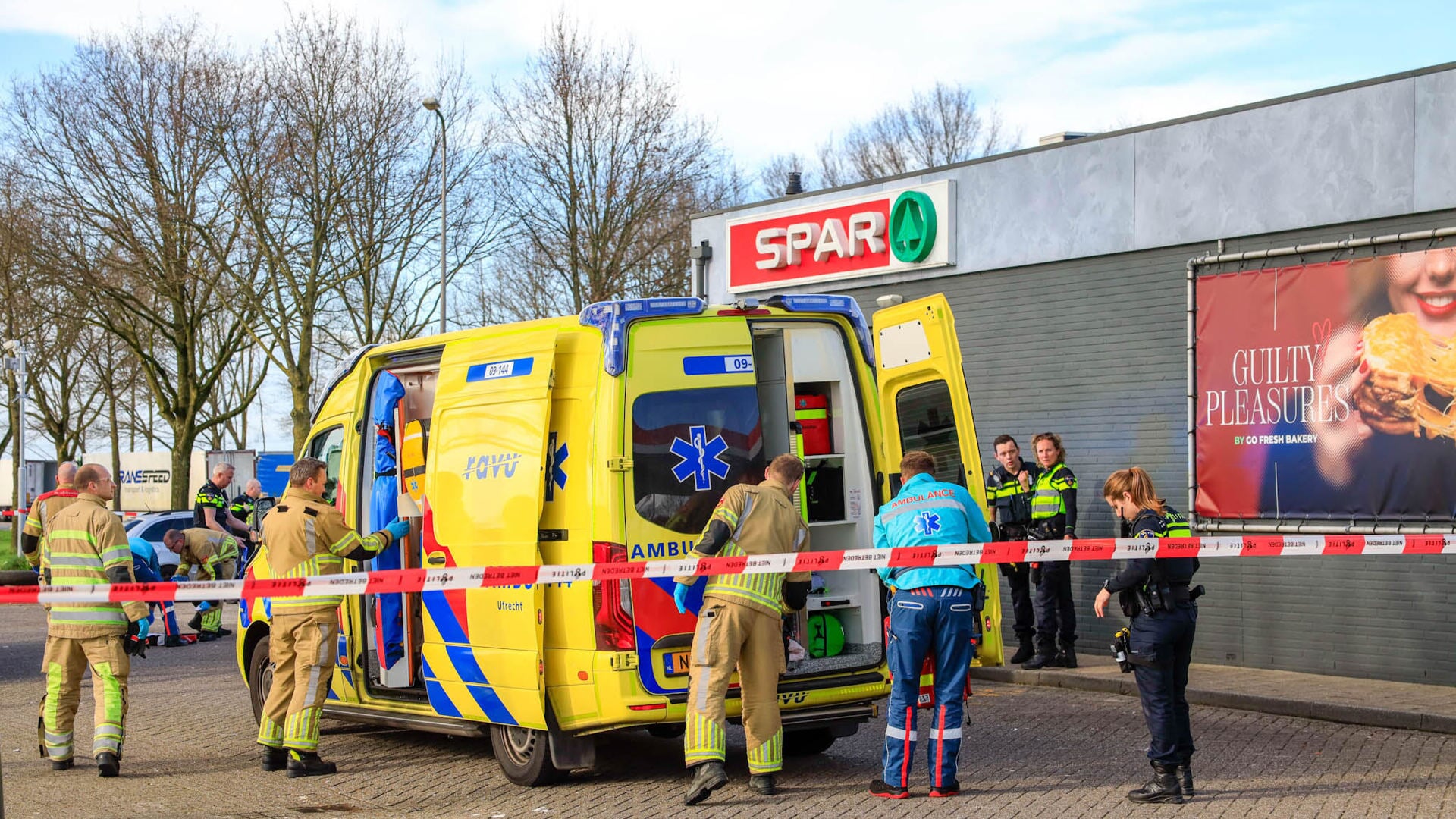 Ernstig medisch incident bij benzinestation A1 bij Amersfoort 