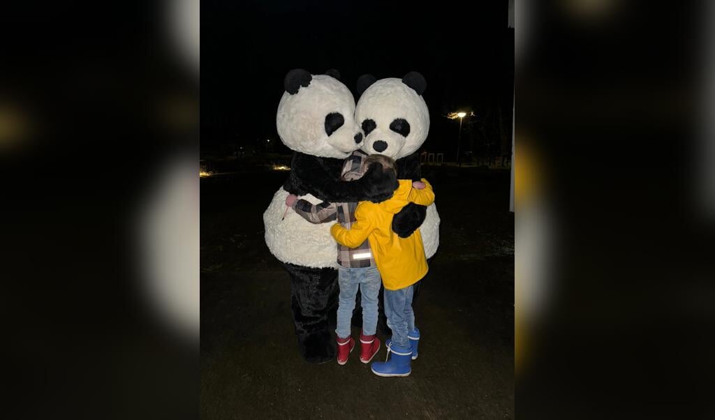 De panda-mascottes van het WWF liepen ook mee met de tocht!
