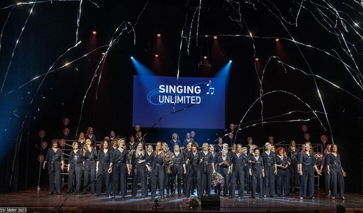 De zangeressen van Singing Unlimited kijken uit naar hun concert op 14 april in Halfweg