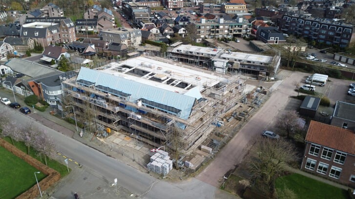 Het nieuwe appartementencomplex op de oude locatie van de Gamma (Rozenstraat) in Barneveld.