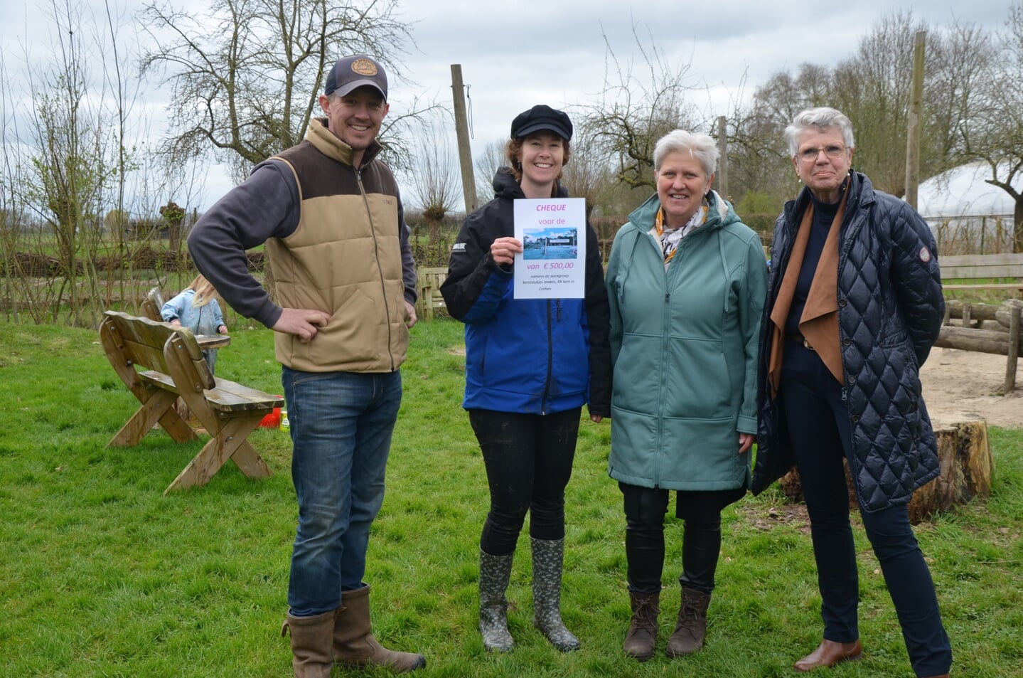 Mooie cheque voor de Natuurspeelweide