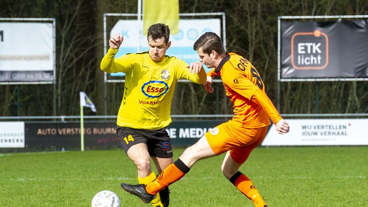 Archiefbeeld van een eerdere wedstrijd van Woudenberg tegen concurrent De Meern.