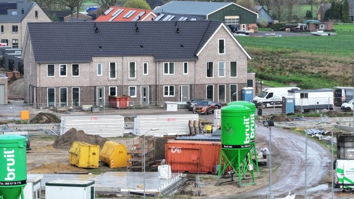 Nieuwbouw in de Barneveldse woonwijk Bloemendal.