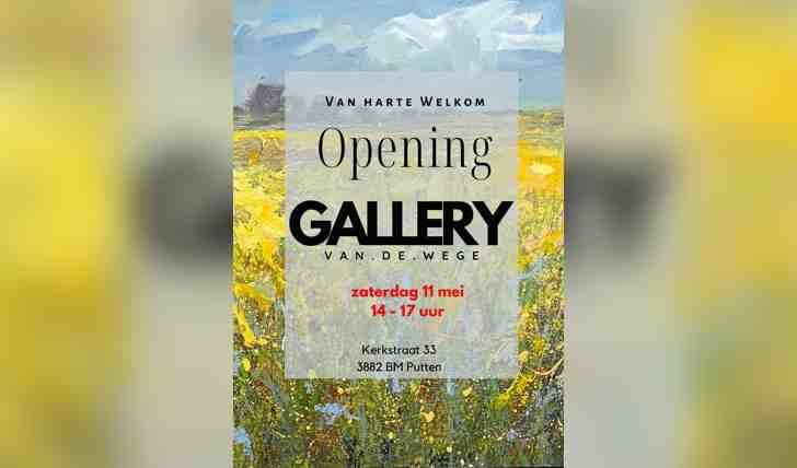 Uitnodiging opening Gallery Van de Wege