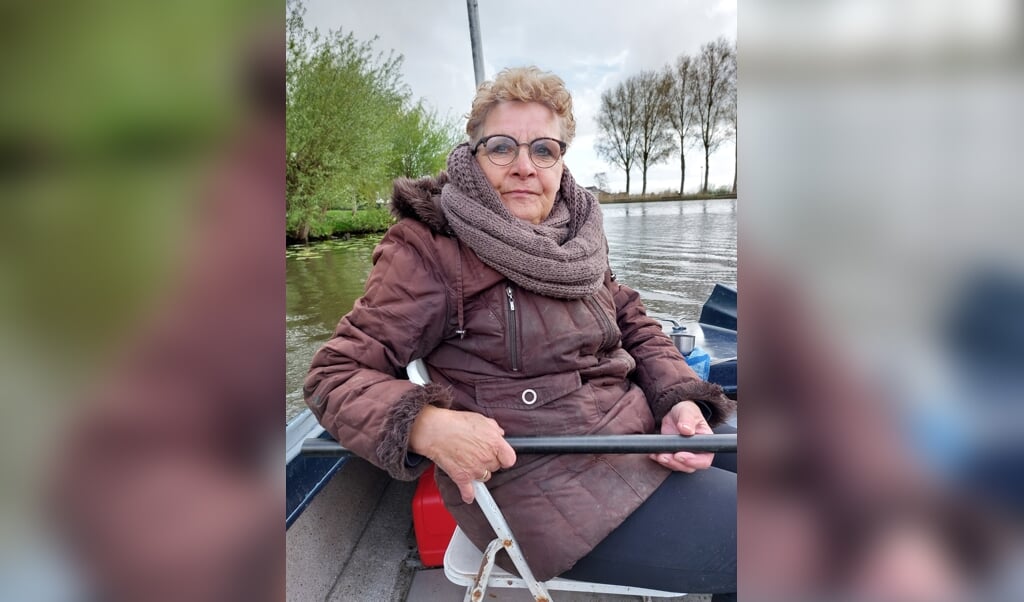 Winnaar Jannie van Dijk bij de bootcompetitie