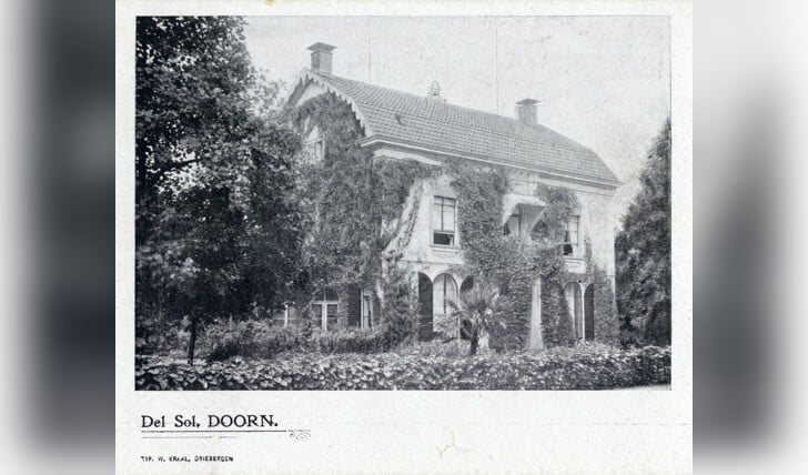 Del Sol te Doorn. Linker- en voorzijde rond 1905.