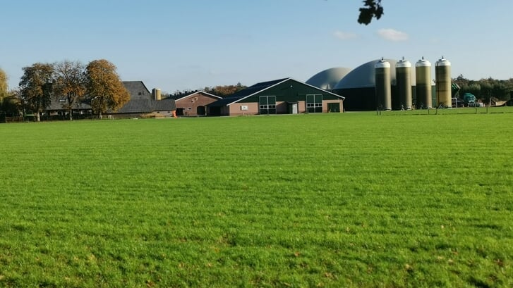 De mestvergister aan de Voskuilerdijk in Woudenberg.