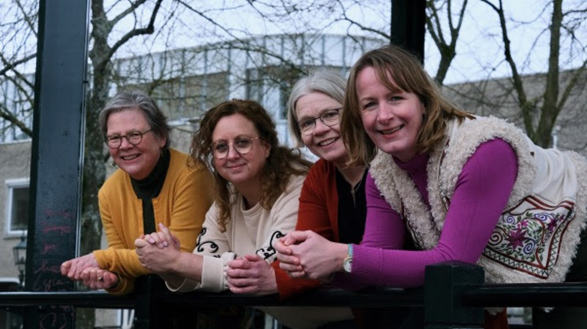 Projectgroep DemenTalent: (vlnr) Anneke Athmer, Pascale Priem, Berna Pleijssant en Esther Otten.