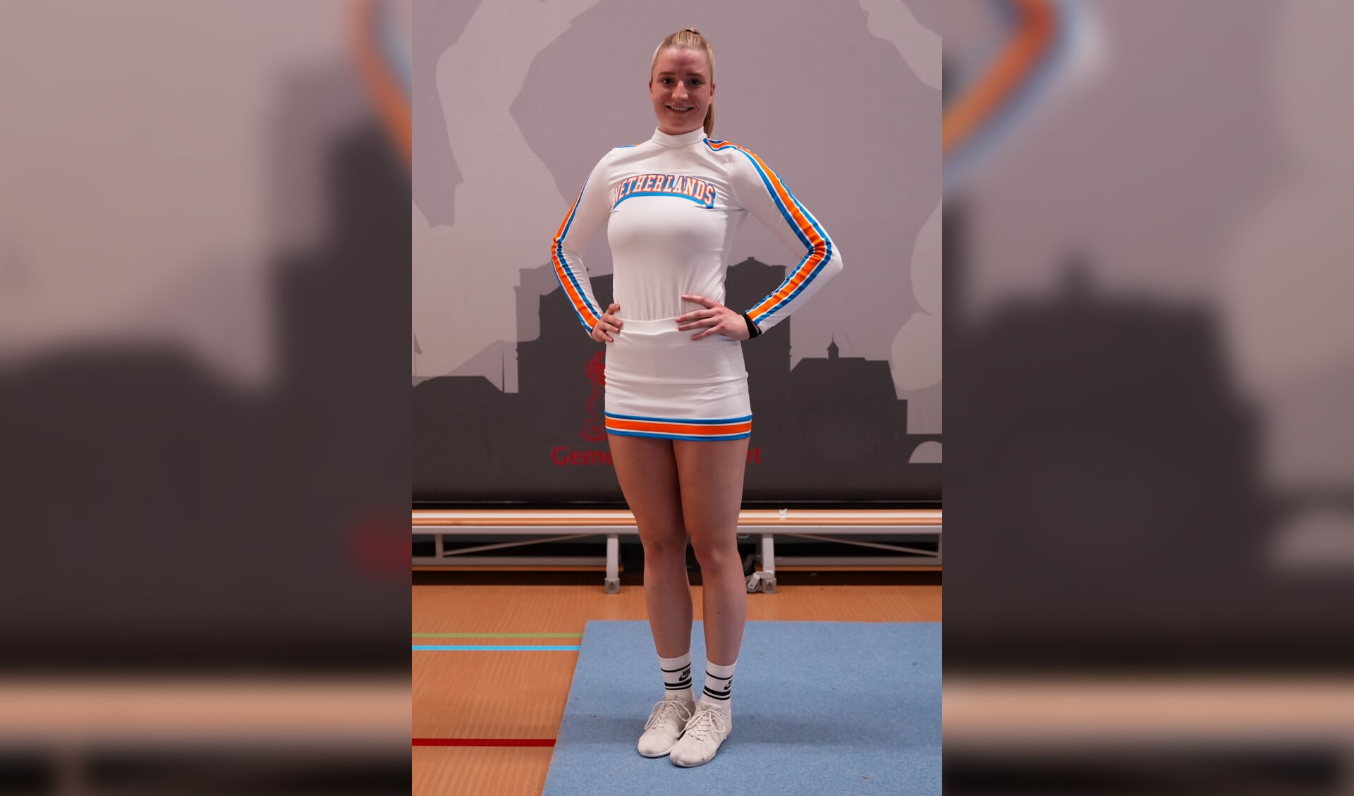 Anouk Diender uit Ede doet mee aan WK Cheerleading in Florida, USA.