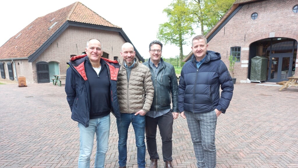 Niek Visscher, Ben de Ruiter, Richard Gerriste en Jeroen van Hamersveld organiseren het Kokkeveldfestival met de Ronde van Nijkerk.