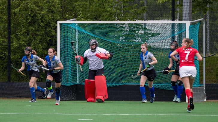 Keepster Alieck Keilman van MHC Ede op archiefbeeld.