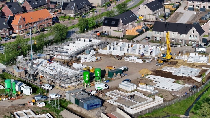 Nieuwbouw in de Barneveldse wijk Bloemendal.