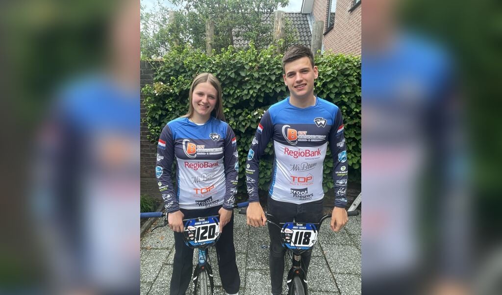 De tweeling Debbie en Joost Schalk zijn Nederlands kampioen BMX.