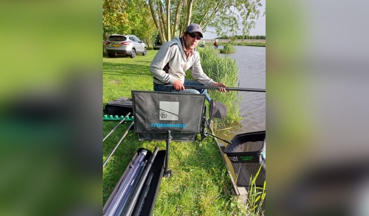 Menno Klop wint bij de zaterdagwal met ruim 20 kilo vis gevangen