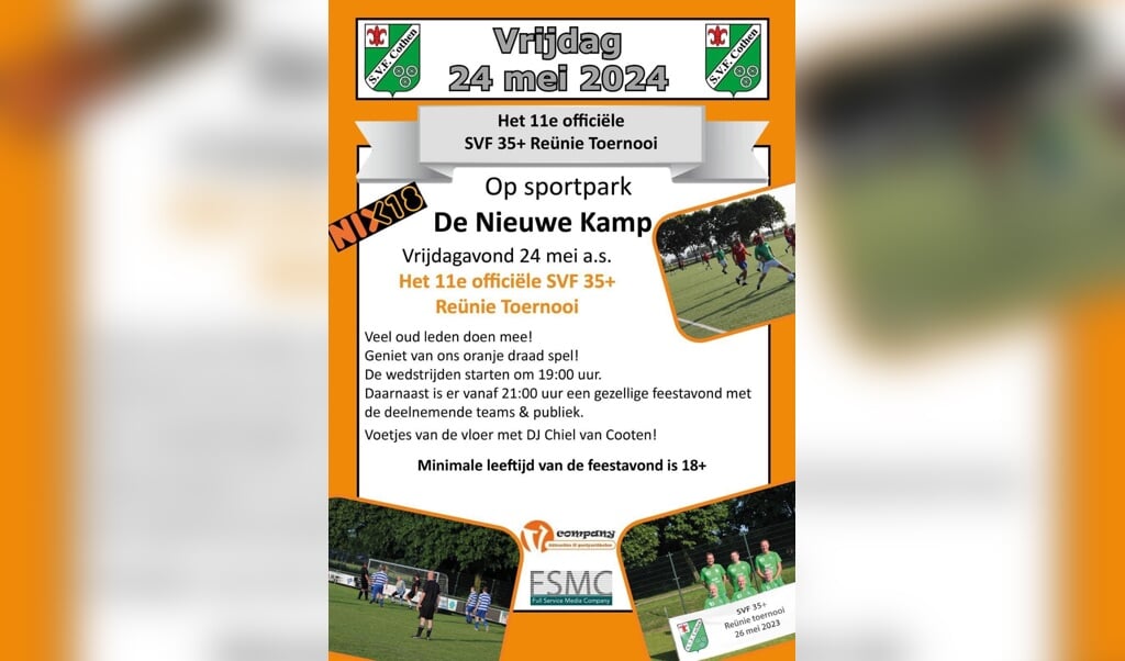 SVF 35+ Reünie Toernooi op Sportpark De Nieuwe Kamp in Cothen - Wijks ...