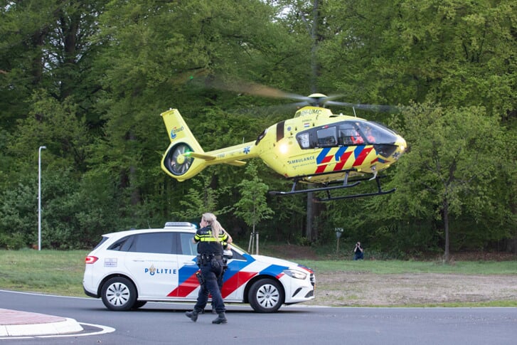 Grote inzet hulpdiensten bij mountainbike incident Lage Vuursche.
