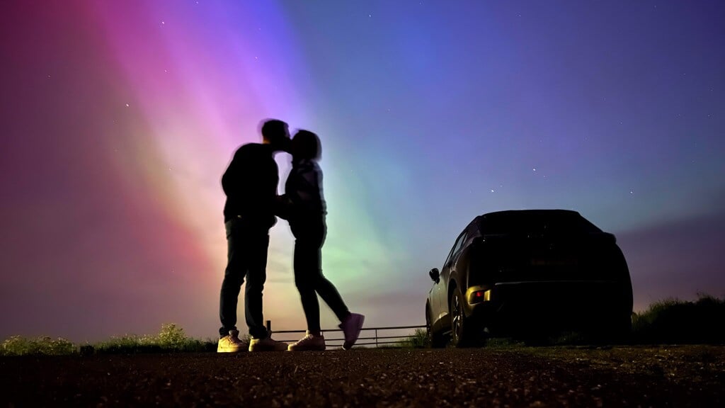 Denise en Jan uit Barneveld in het noorderlicht.