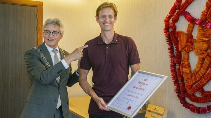 Jasper de Wijs:
Oorkonde van dapperheid van de gemeente Amersfoort
