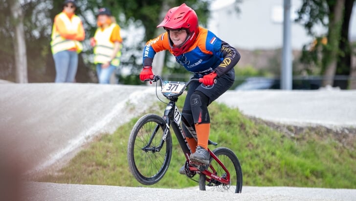 Troy Creemers in actie op het NK in Hengelo.