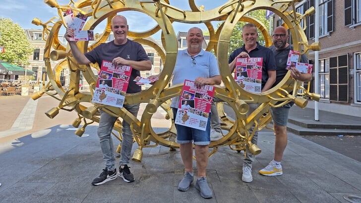 De organisatie van de Smaak en Sfeerdagen heeft voor zaterdag 6 september ‘Vroeg Pieken’ toegevoegd aan de feest-agenda. Van links naar rechts: Bert Hiemstra,Wim de Boer, Erik Kuiter en Peter Overeem.