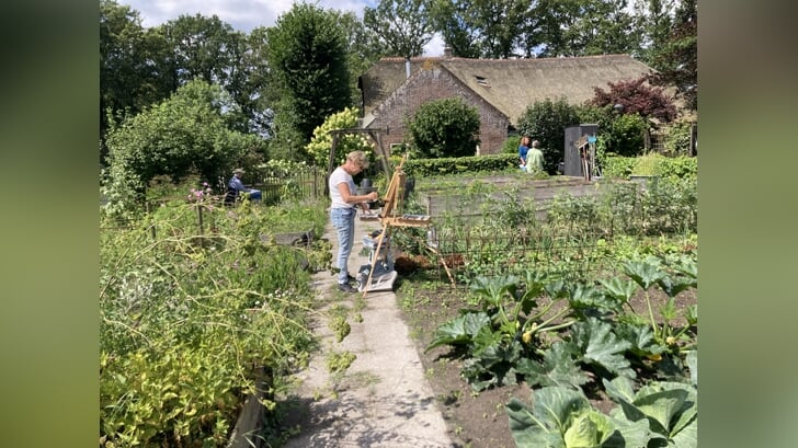 In de moestuin