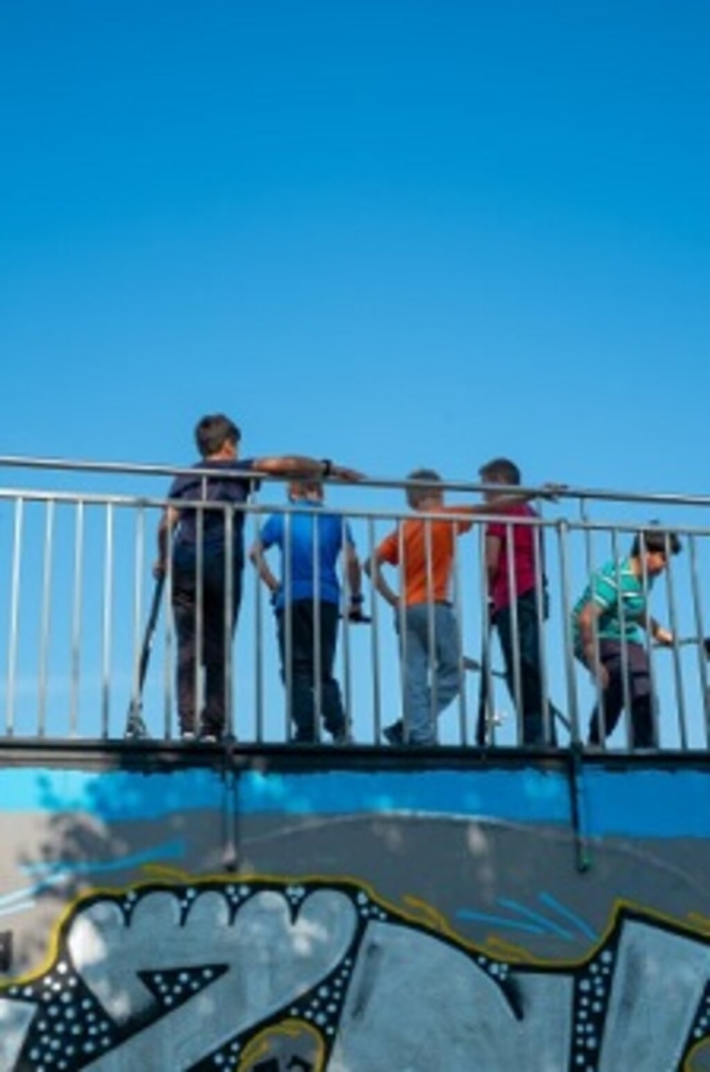 Jeugd in het skatepark, Vathorst.