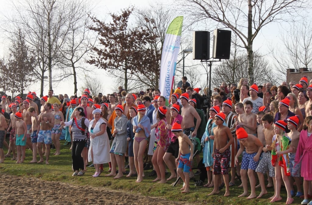 Wachten op de warming up tijdens de editie van 1 januari 2020