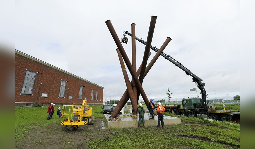 Plaatsen kunstwerk Baanhoek West