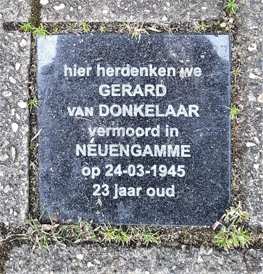 Gerard van Donkelaar: zijn huisje werd gesloopt en zijn straat opgeheven, maar hij kreeg toch zijn struikelsteen. 