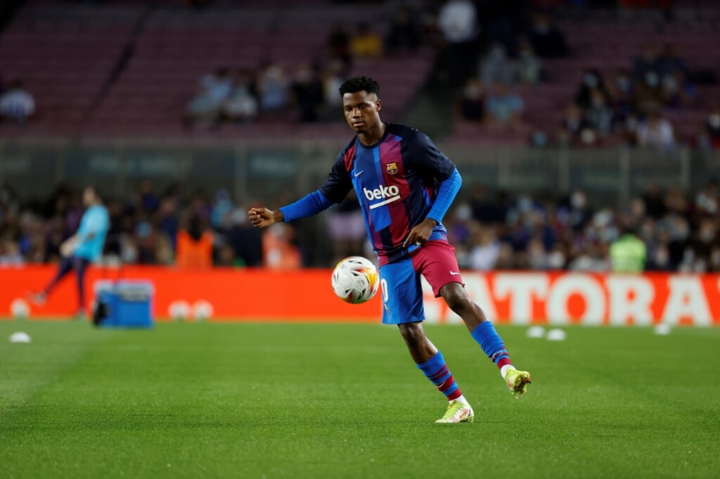 FC Barcelona heeft de hoop gevestigd op het grote talent Ansu Fati.