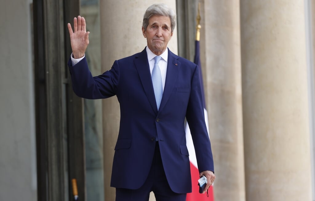 Klimaatgezant John Kerry eerder dit jaar bij een bijeenkomst in Parijs.