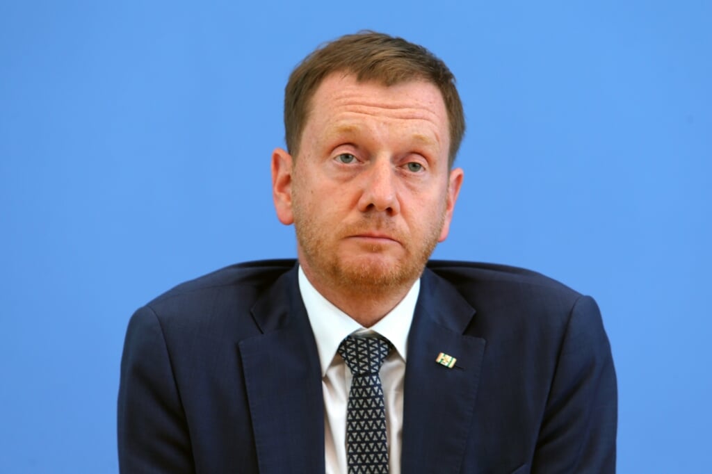 Premier Michael Kretschmer van de deelstaat Saksen.
