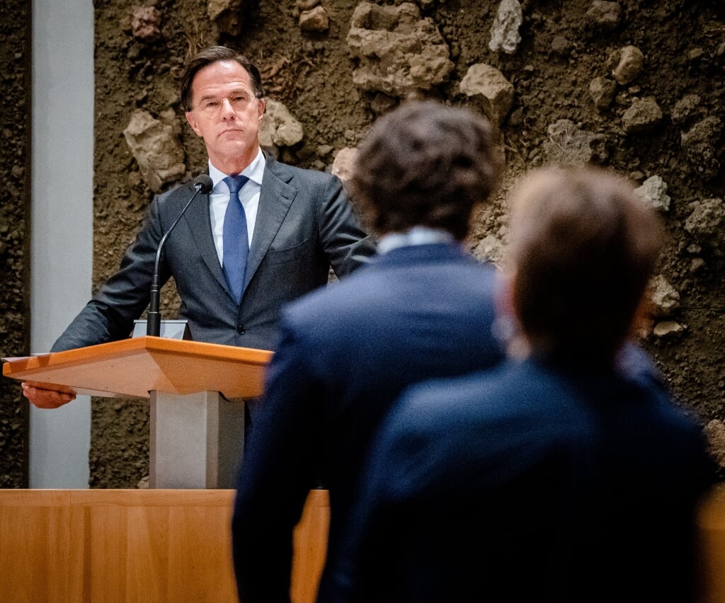 Mark Rutte (VVD), Jesse Klaver (GroenLinks) en Lilianne Ploumen (PvdA) in debat.