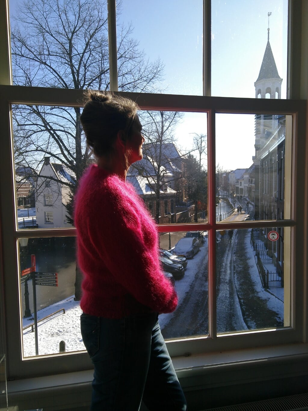 Flehite zoekt naar uitzichten waarop het raam ook zichtbaar is.