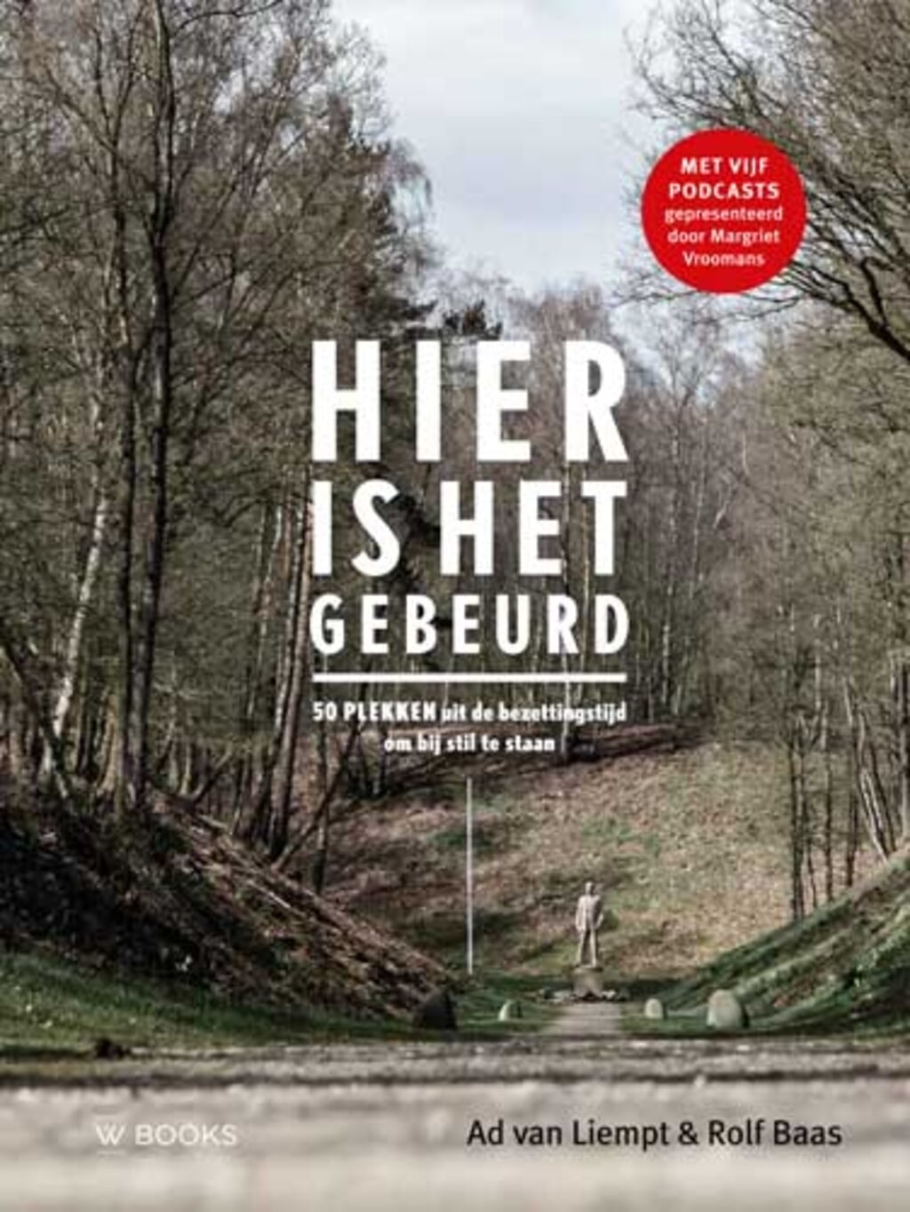 Het boek 'Hier is het gebeurd'.