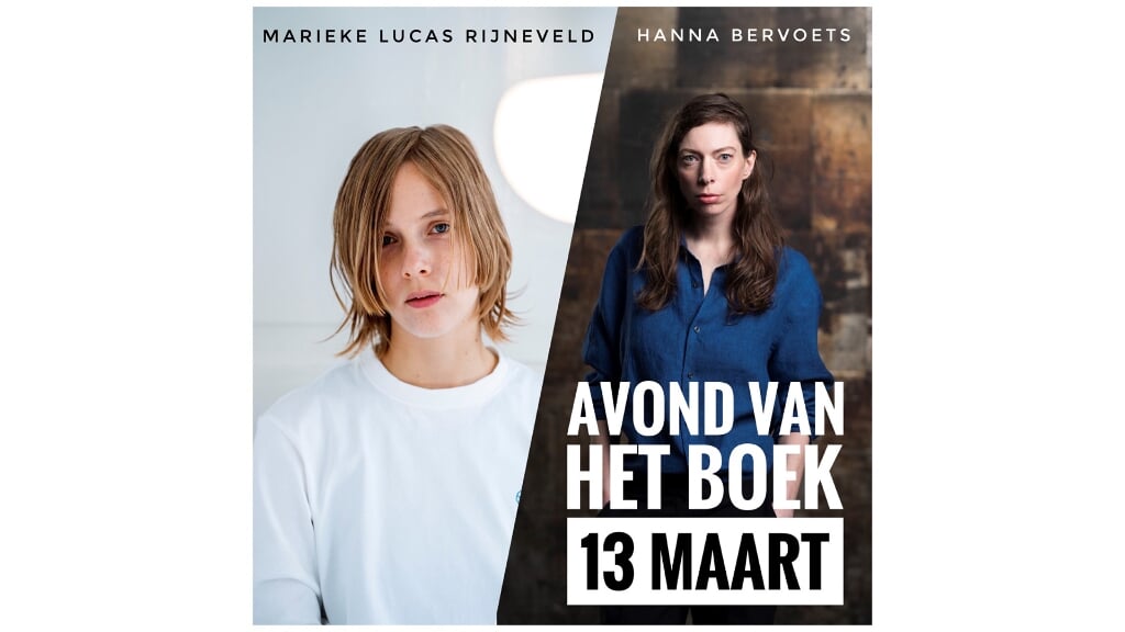 Marieke Lucas Rijneveld en Hanna Bervoets zullen in het Eemhuis live worden bevraagd door programmamaker Tim den Besten. 