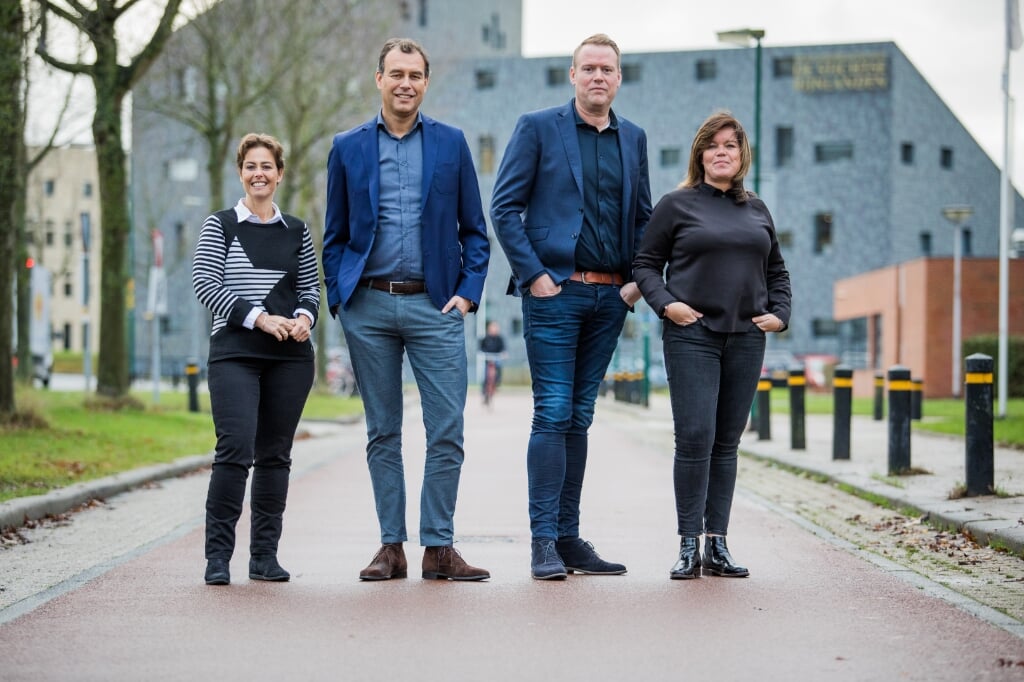 V.l.n.r.: Jessica Delibas, Ronald Hensen, Martin Suurbach en Maaike Willemse.