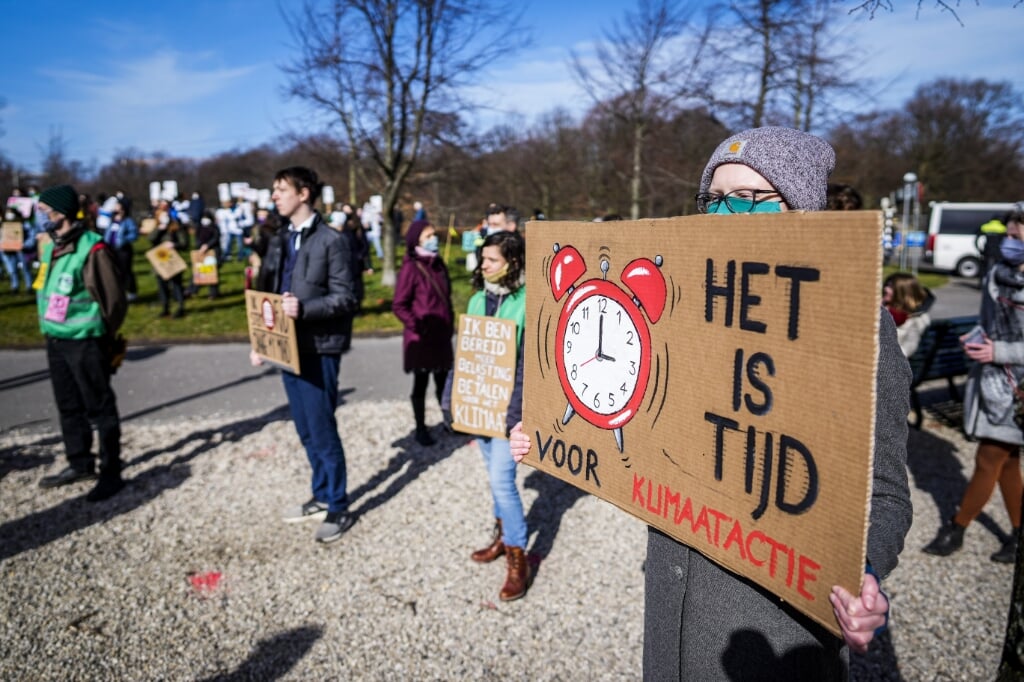 Eén van de vele klimaatdemonstraties in Den Haag. 