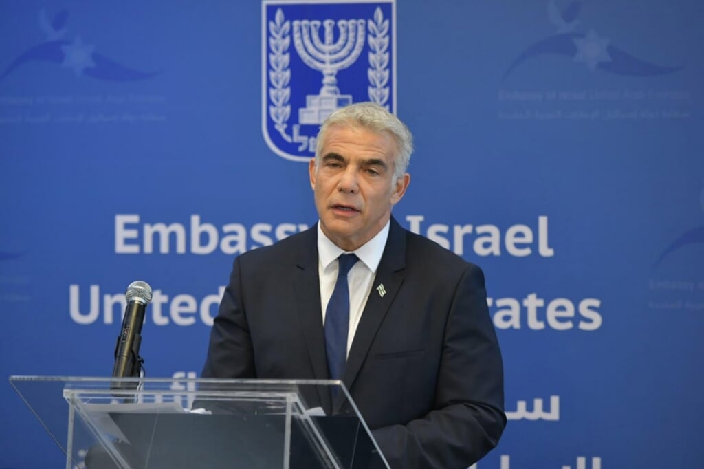 De nieuwe Israëlische minister van Buitenlandse Zaken, Yair Lapid.