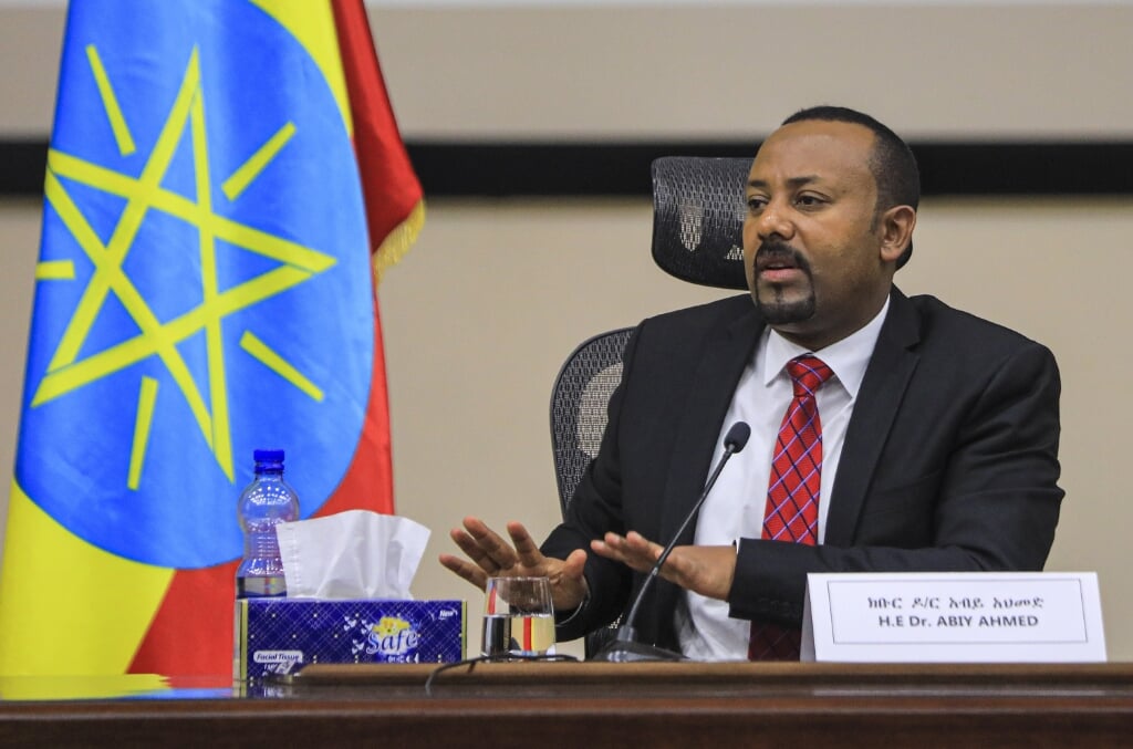 De Ethiopische premier Abiy Ahmed.