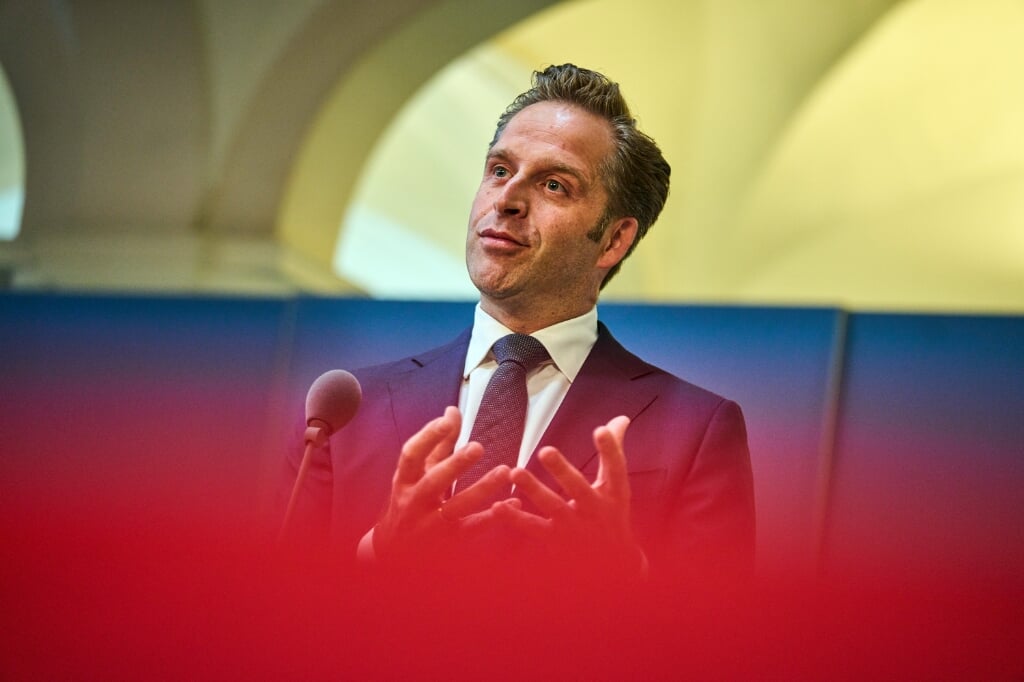 Demissionair minister Hugo de Jonge van Volksgezondheid, Welzijn en Sport (CDA).
