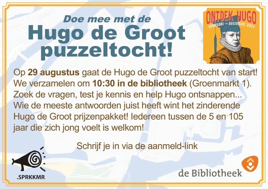 Aankondiging Hugo de Groot Puzzeltocht