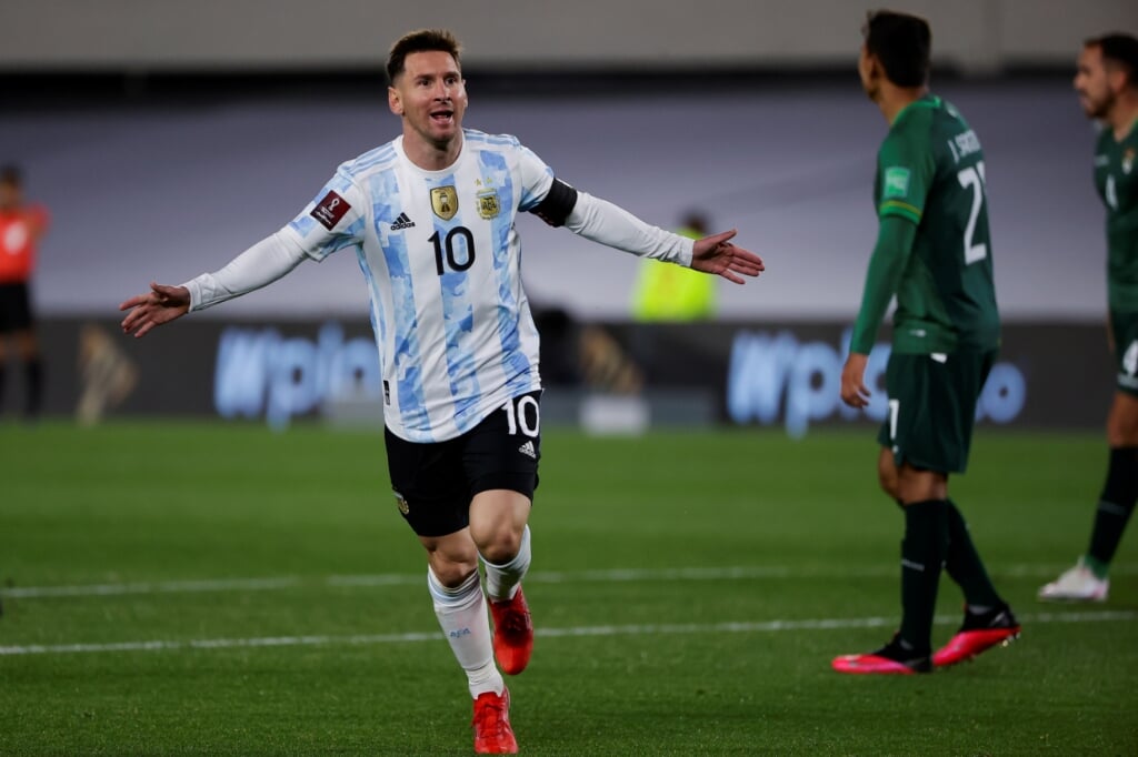 Lionel Messi had andermaal reden tot juichen bij Argentinië. 