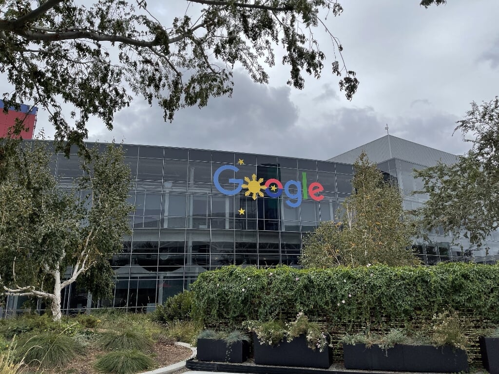 Het hoofdkantoor van Google in Mountain View, Californië.