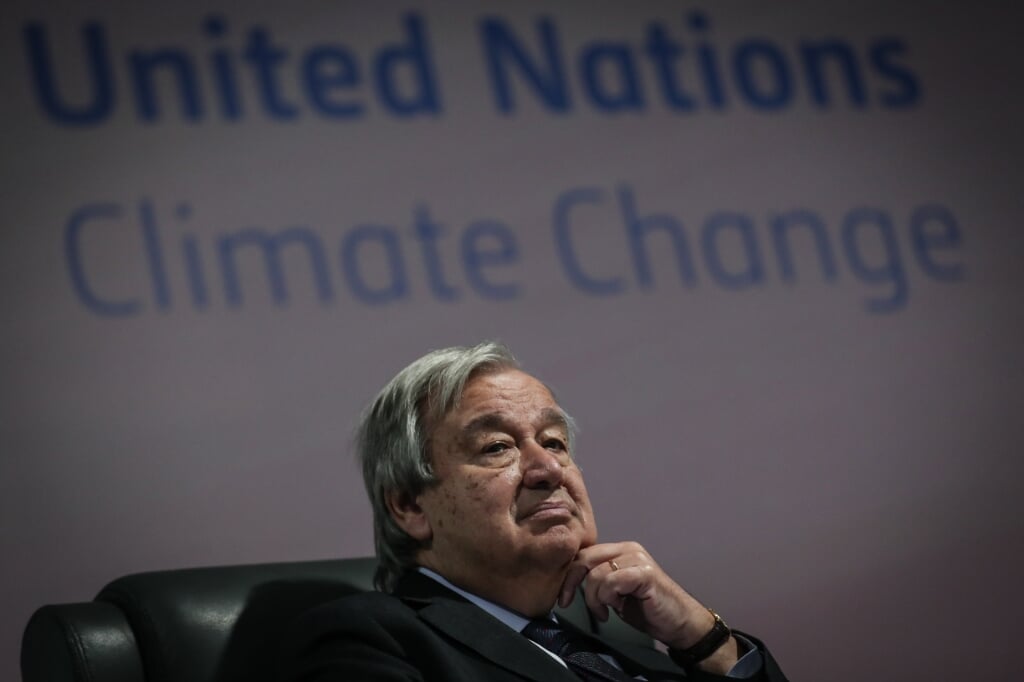 VN-chef Antonio Guterres steunt het plan voor klimaatadaptatie van Afrika.